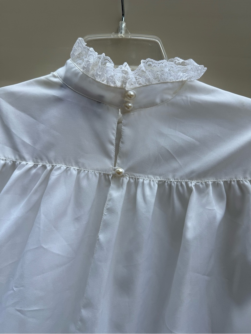 VTG Lady Manhattan White Blouse size 14 - Picture 7 of 14